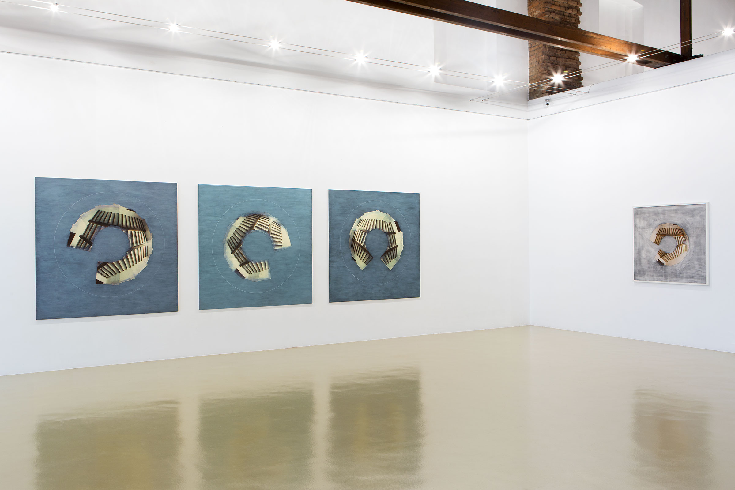 Jan Dibbets, San Casciano Ceiling Triptych, 1983-84, San Casciano Ceiling, 1980